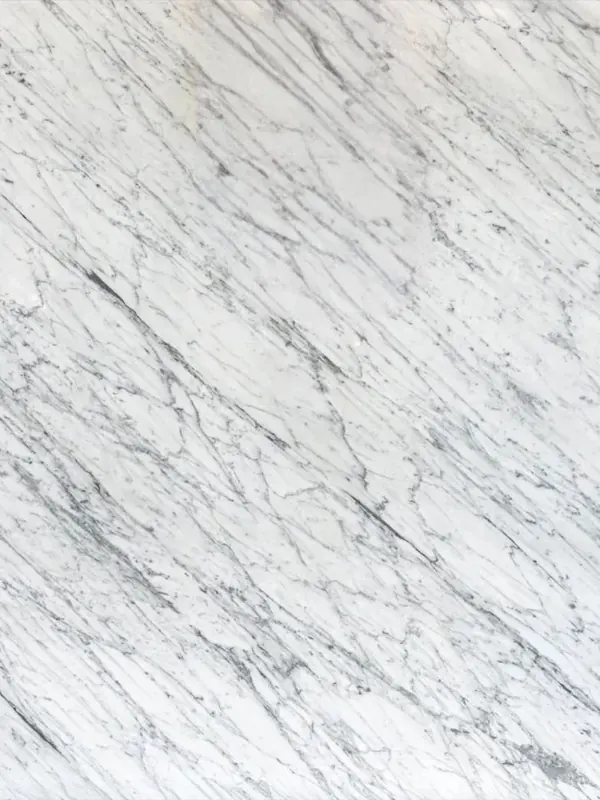 Mármol Carrara C, blanco con veta gris fina