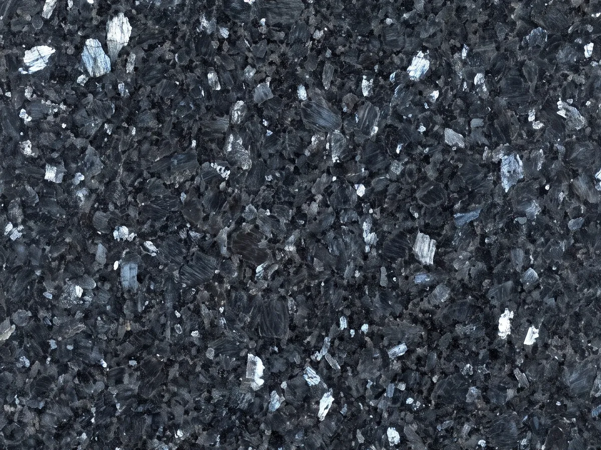 Placa de Granito Blue Pearl de cerca