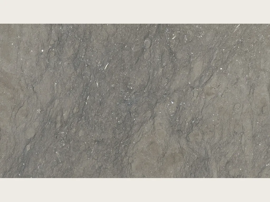 Placa de mármol gris Ebano: gris pardo uniforme con pequeños puntos claros brillantes y nubes suaves
