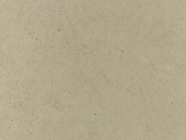 Foto de referencia del detalle del Mármol Gascogne Beige: puntos oscuros diminutos dispersos sobre el fondo mate